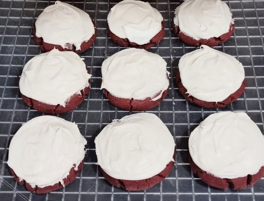 3 Red Velvet Cream Cheese Cookies
